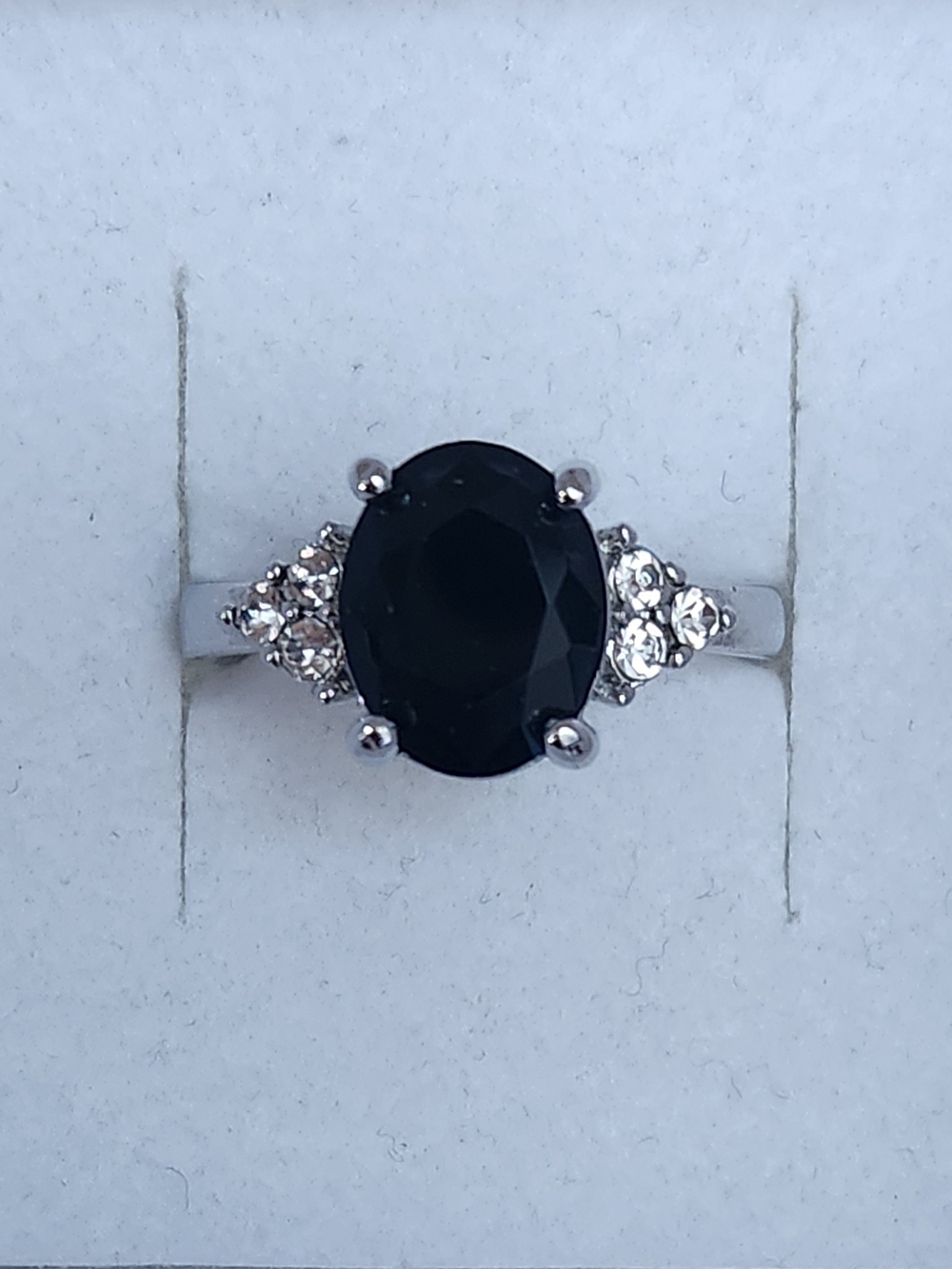 Silver And Onyx Ring